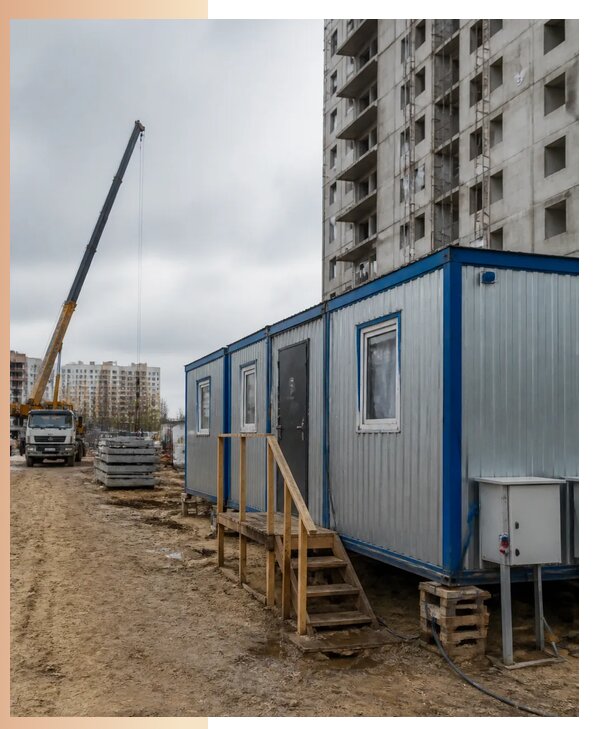Аренда строительных вагончиков для рабочих в Новоуральске